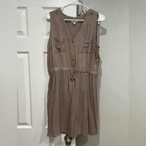 Maurices Taupe Sleeveless Dress